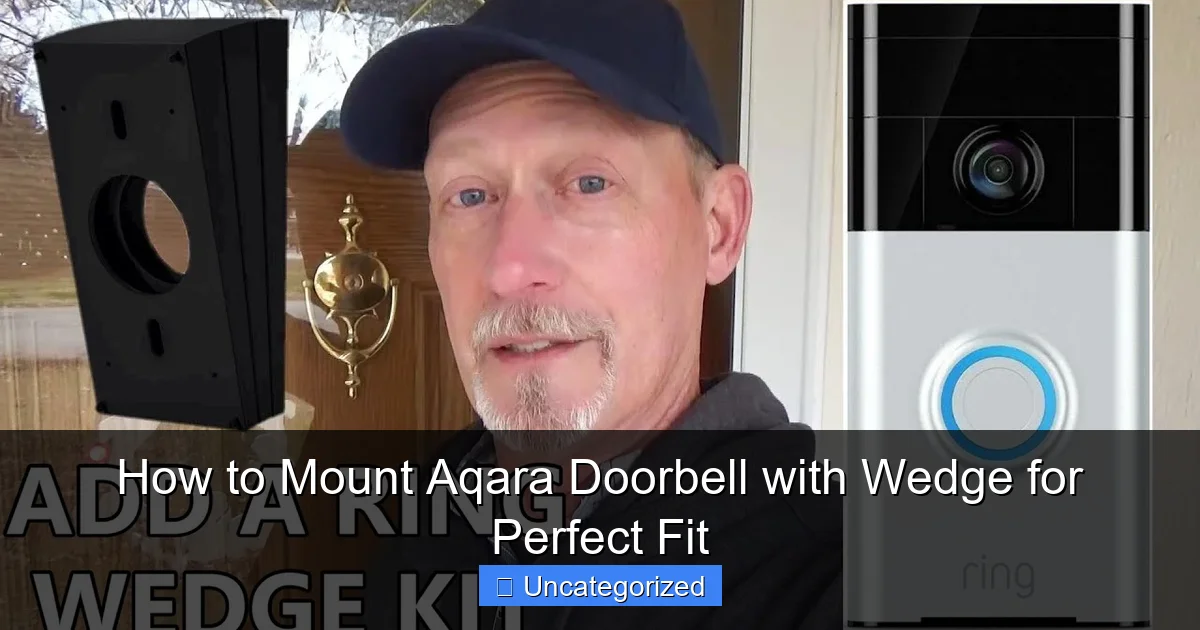 How to Mount Aqara Doorbell with Wedge for Perfect Fit