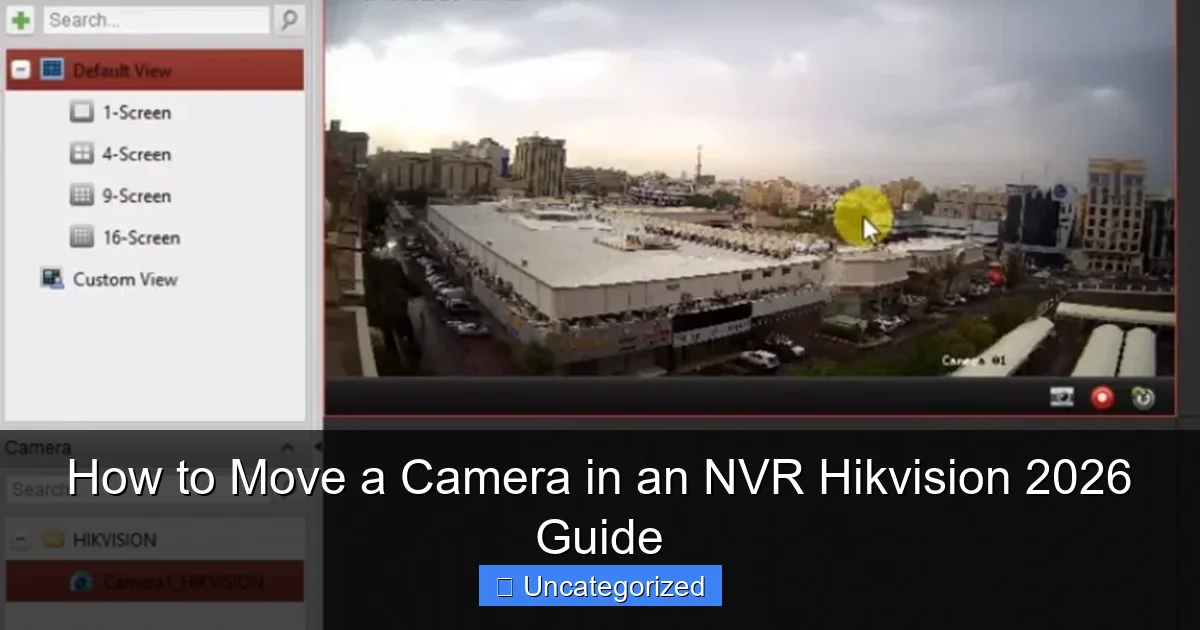 How to Move a Camera in an NVR Hikvision 2026 Guide