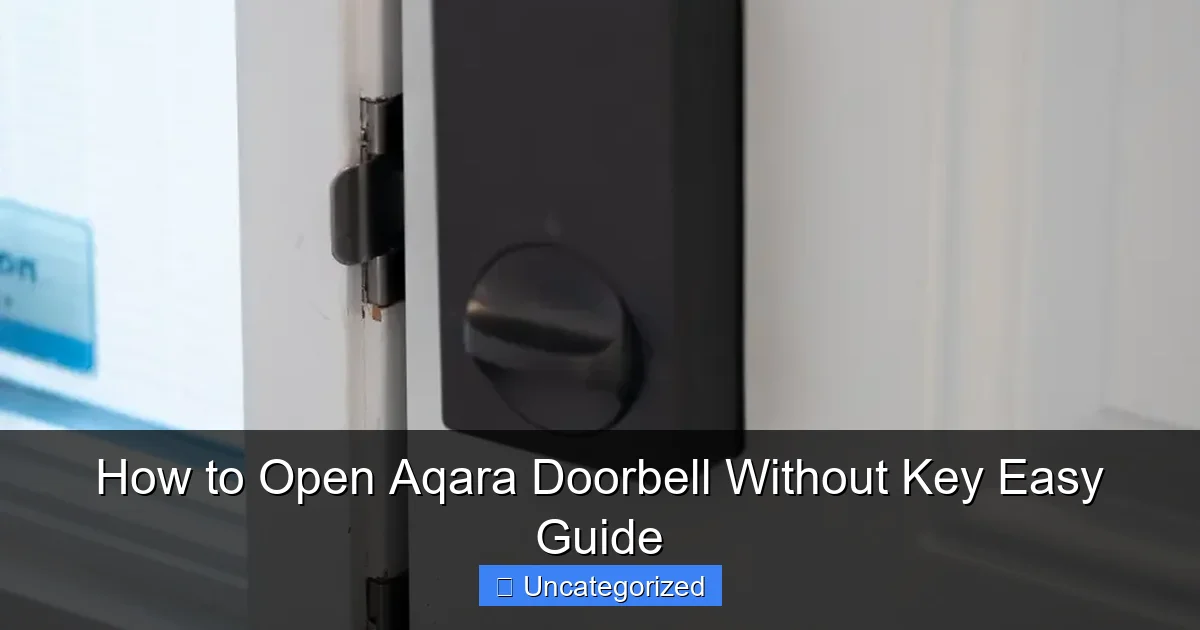 How to Open Aqara Doorbell Without Key Easy Guide