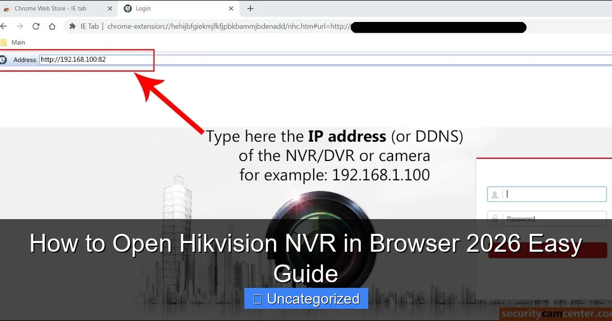 How to Open Hikvision NVR in Browser 2026 Easy Guide
