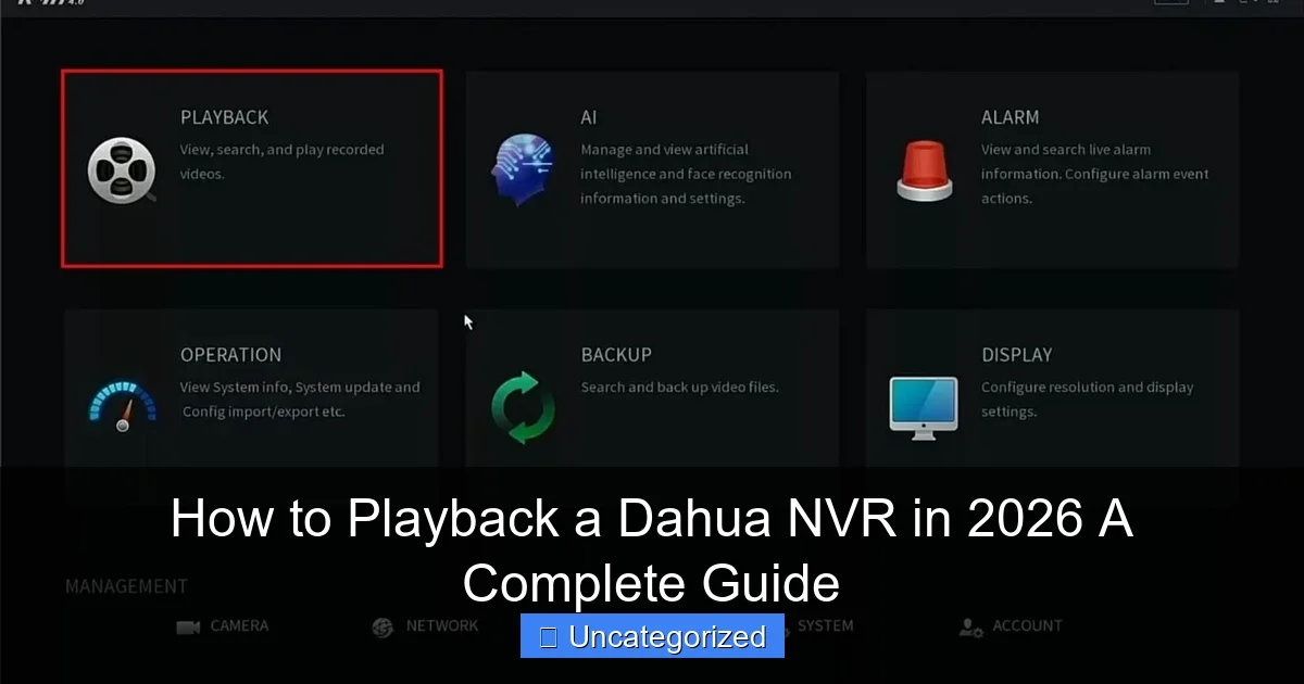 How to Playback a Dahua NVR in 2026 A Complete Guide