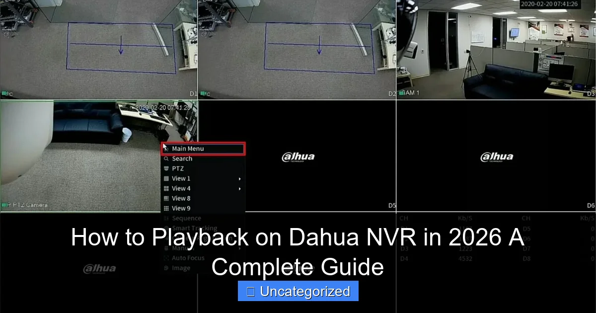 How to Playback on Dahua NVR in 2026 A Complete Guide
