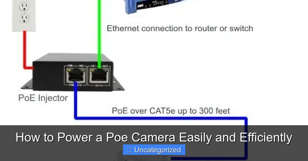 How to Power a Poe Camera Easily and Efficiently