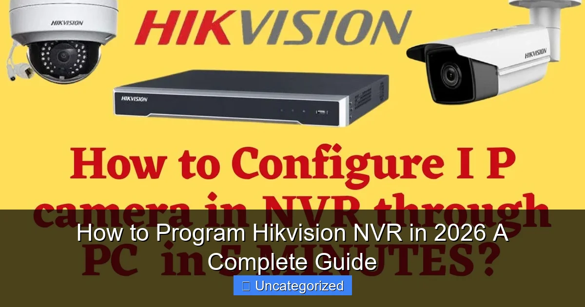 How to Program Hikvision NVR in 2026 A Complete Guide