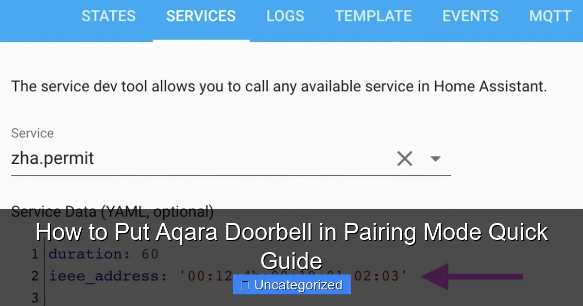 How to Put Aqara Doorbell in Pairing Mode Quick Guide