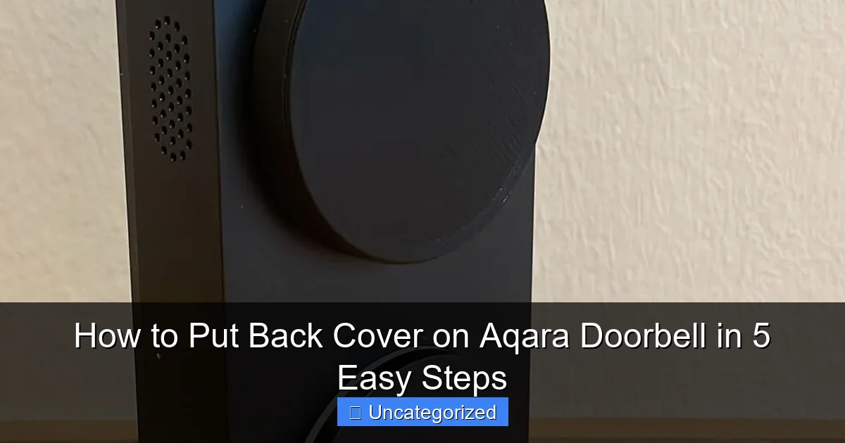 How to Put Back Cover on Aqara Doorbell in 5 Easy Steps