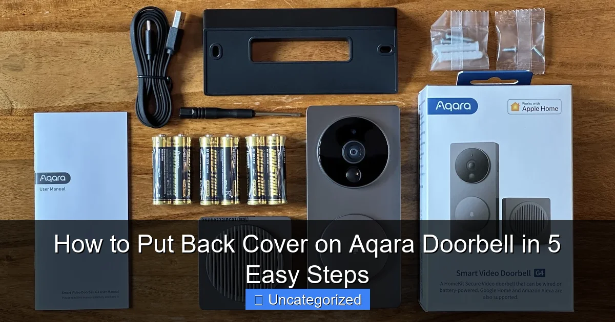How to Put Back Cover on Aqara Doorbell in 5 Easy Steps