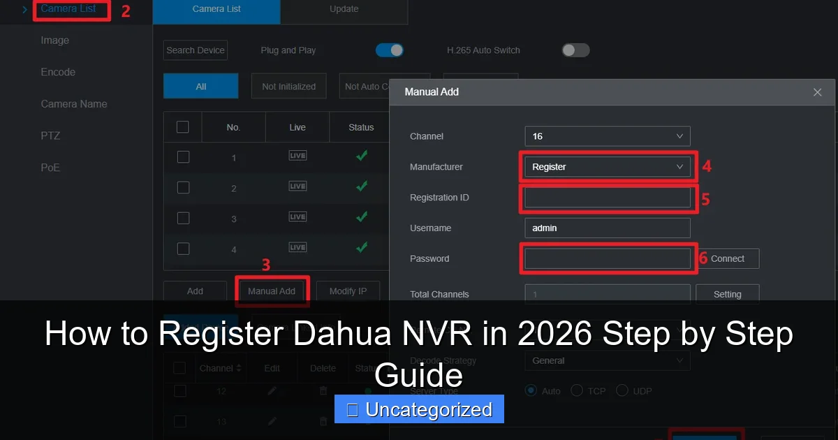 How to Register Dahua NVR in 2026 Step by Step Guide