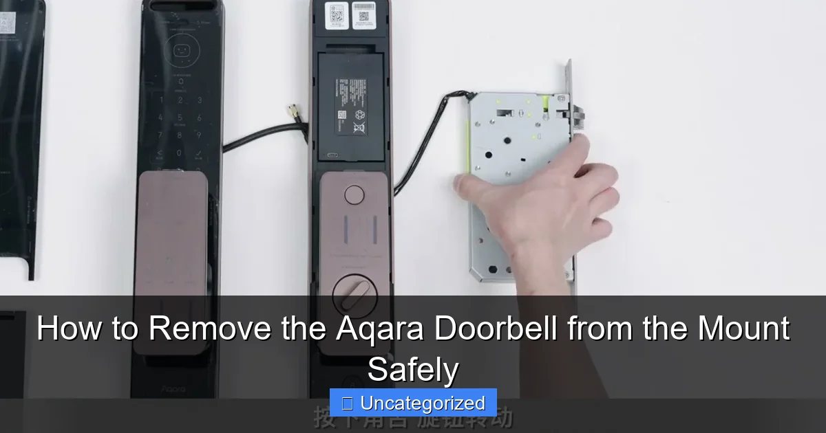 How to Remove the Aqara Doorbell from the Mount Safely