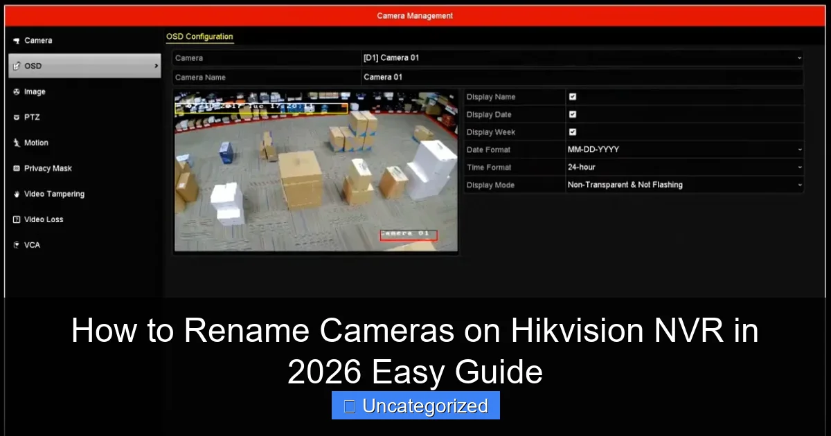 How to Rename Cameras on Hikvision NVR in 2026 Easy Guide