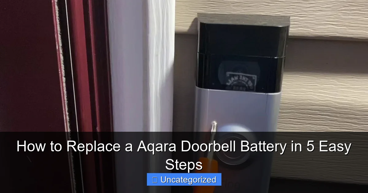 How to Replace a Aqara Doorbell Battery in 5 Easy Steps