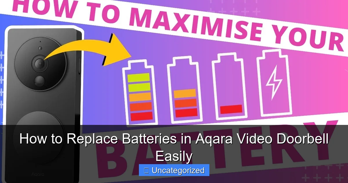 How to Replace Batteries in Aqara Video Doorbell Easily