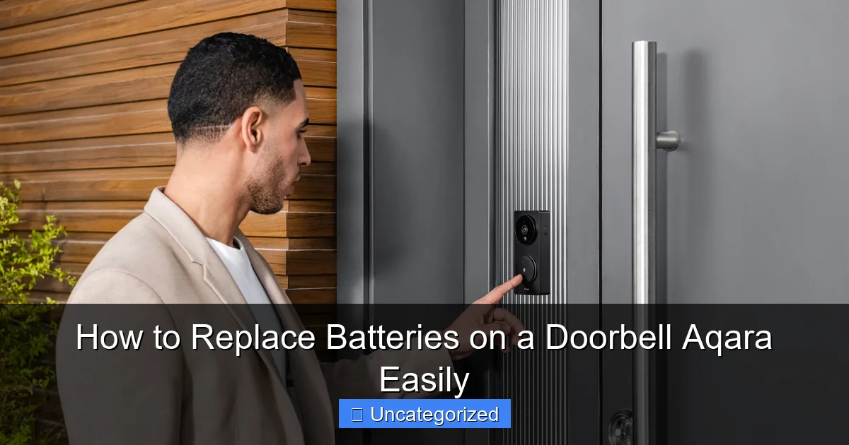 How to Replace Batteries on a Doorbell Aqara Easily