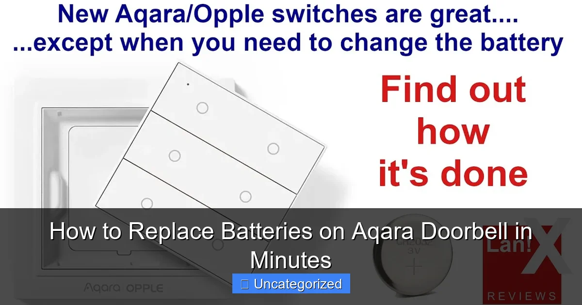 How to Replace Batteries on Aqara Doorbell in Minutes
