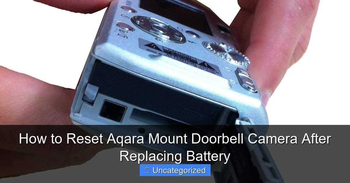 How to Reset Aqara Mount Doorbell Camera After Replacing Battery