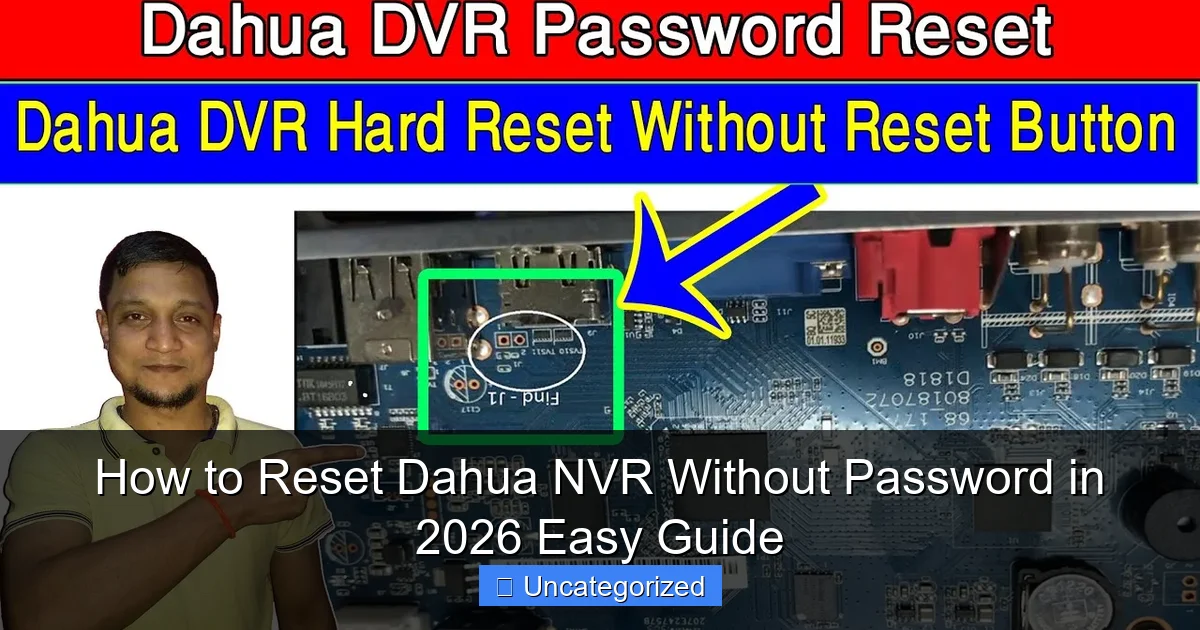 How to Reset Dahua NVR Without Password in 2026 Easy Guide