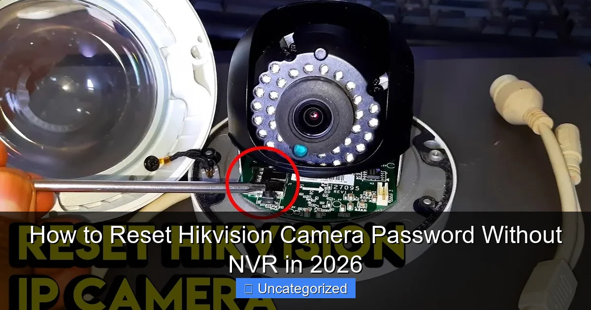How to Reset Hikvision Camera Password Without NVR in 2026
