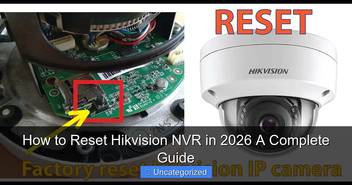 How to Reset Hikvision NVR in 2026 A Complete Guide