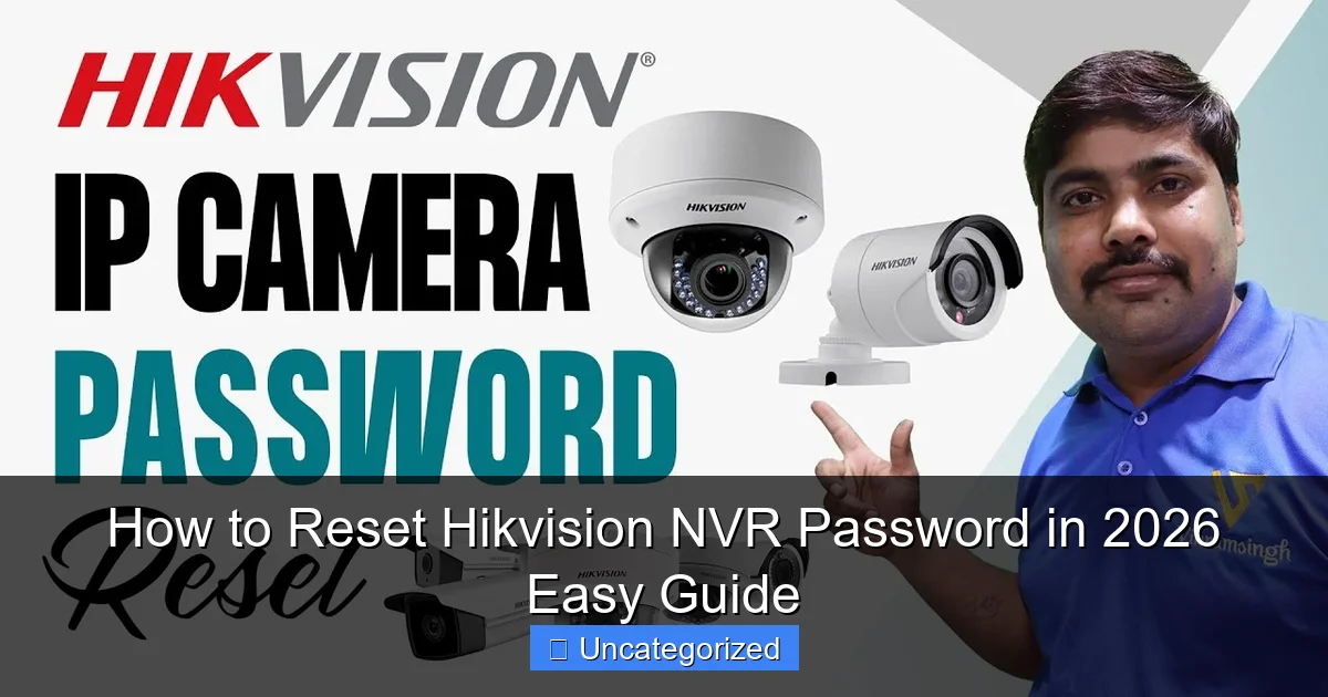 How to Reset Hikvision NVR Password in 2026 Easy Guide