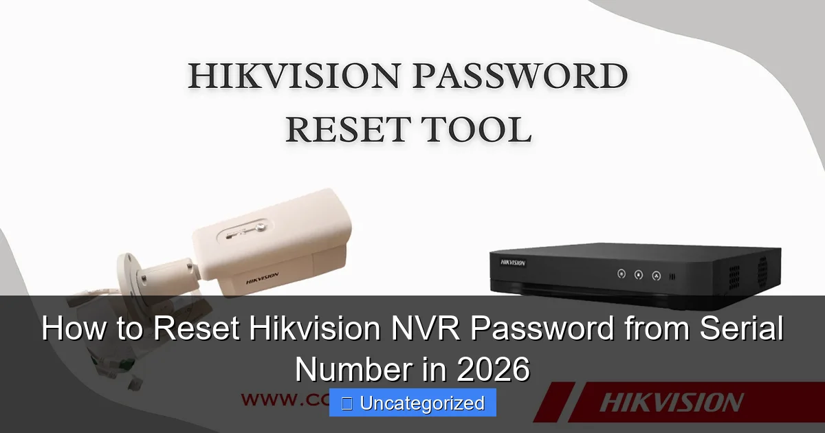 How to Reset Hikvision NVR Password from Serial Number in 2026