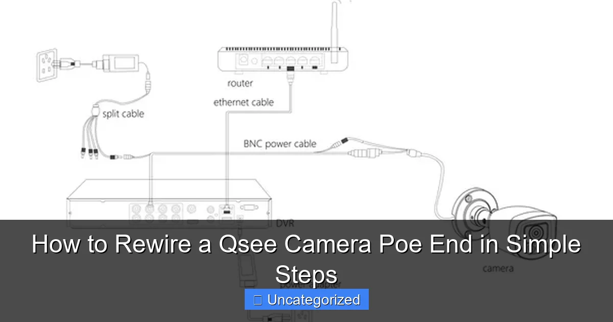 How to Rewire a Qsee Camera Poe End in Simple Steps