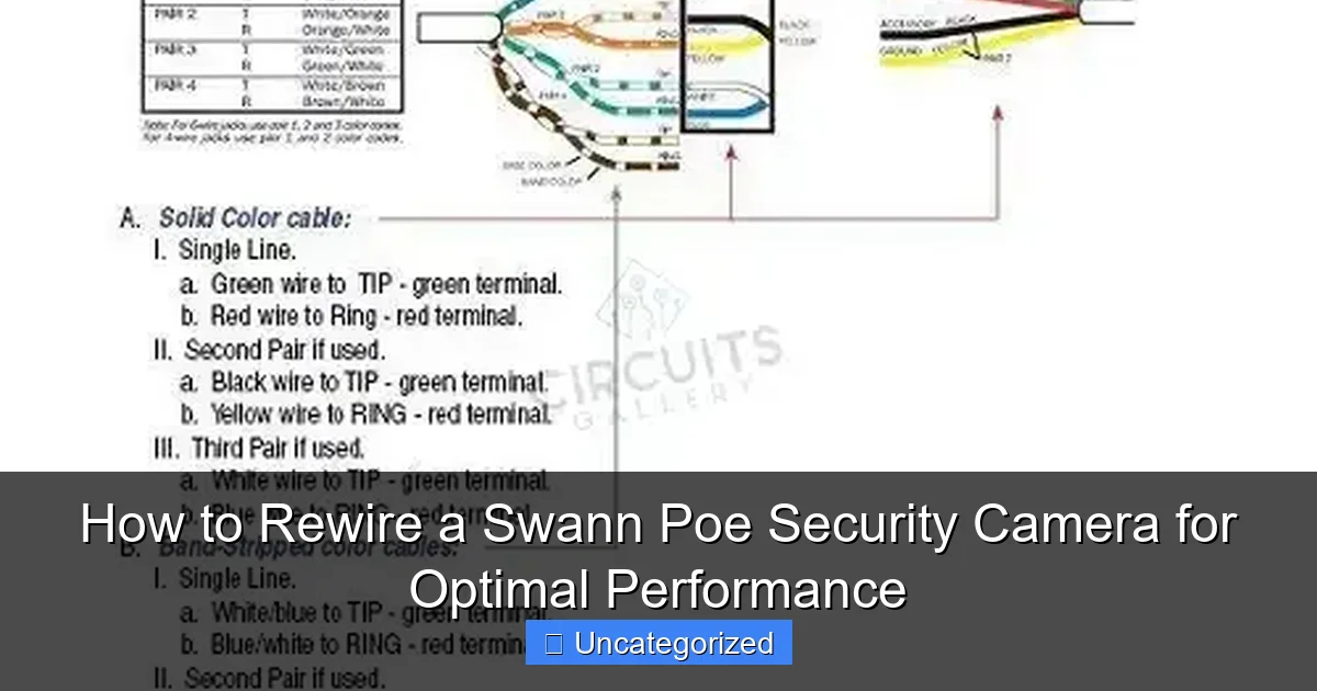 How to Rewire a Swann Poe Security Camera for Optimal Performance