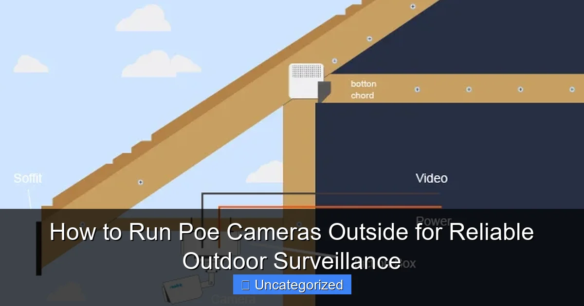 How to Run Poe Cameras Outside for Reliable Outdoor Surveillance