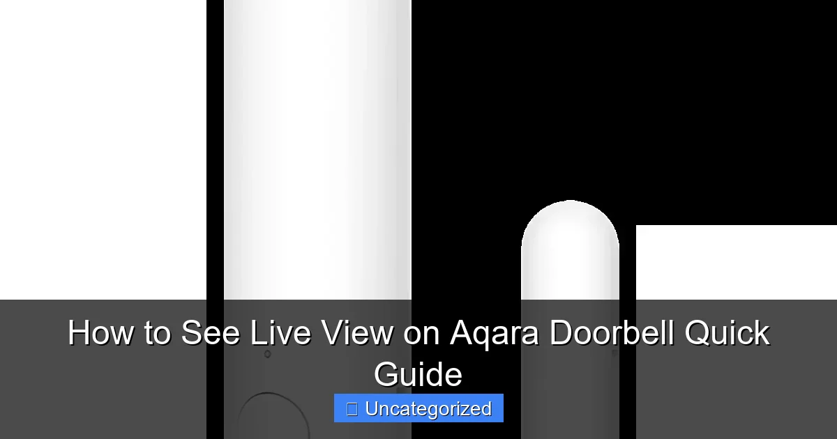 How to See Live View on Aqara Doorbell Quick Guide