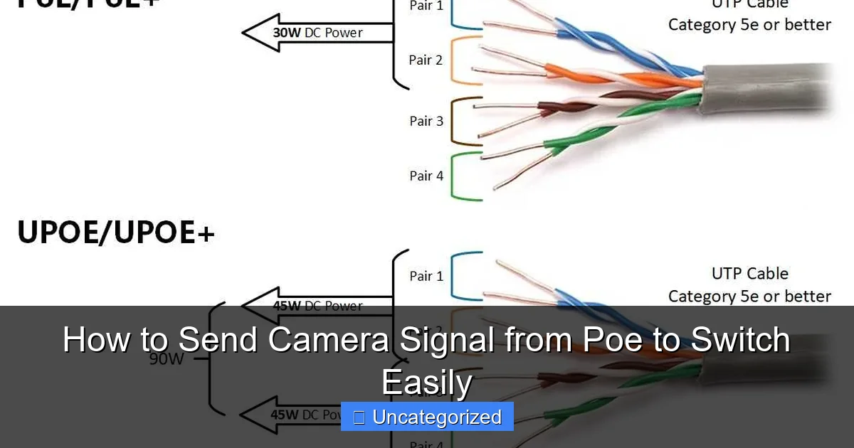 How to Send Camera Signal from Poe to Switch Easily