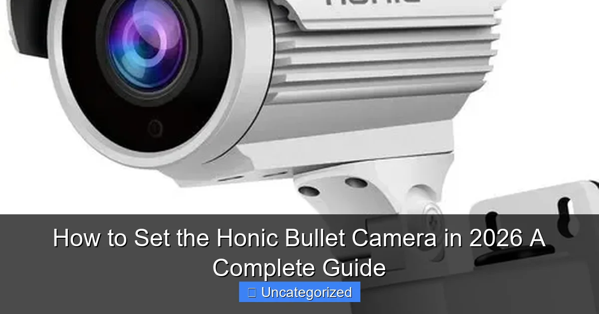 How to Set the Honic Bullet Camera in 2026 A Complete Guide