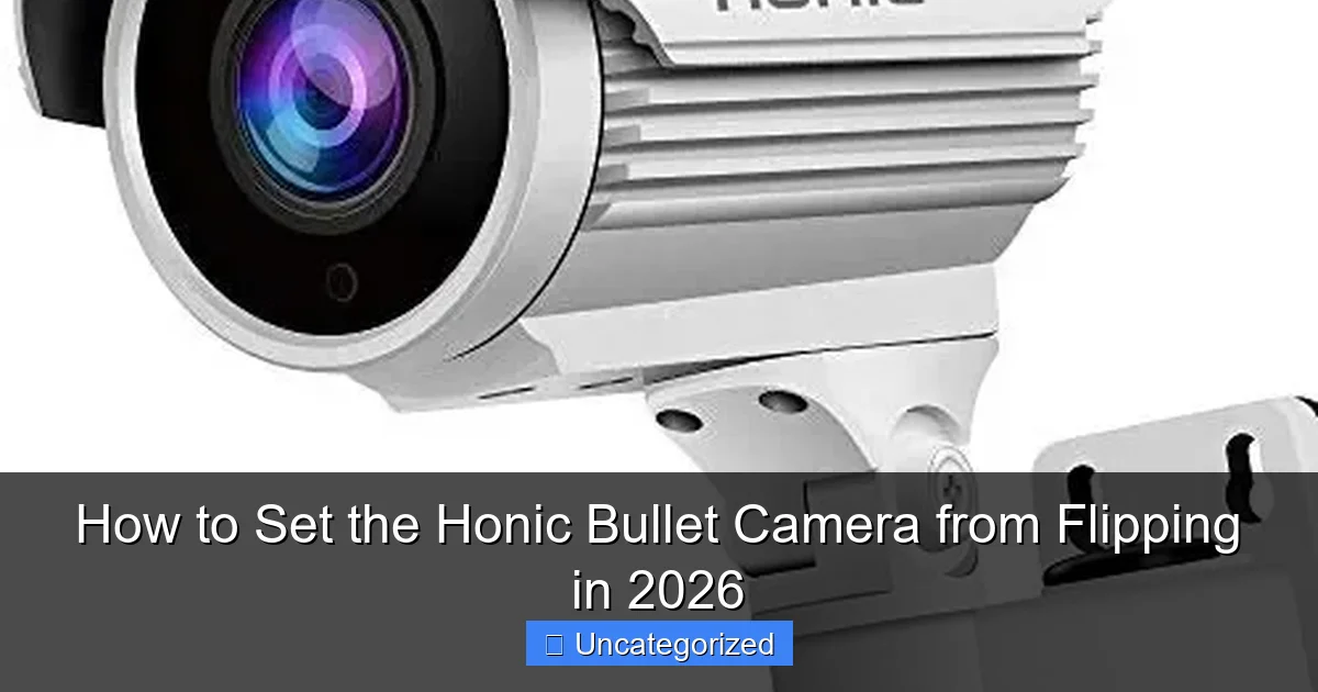 How to Set the Honic Bullet Camera from Flipping in 2026