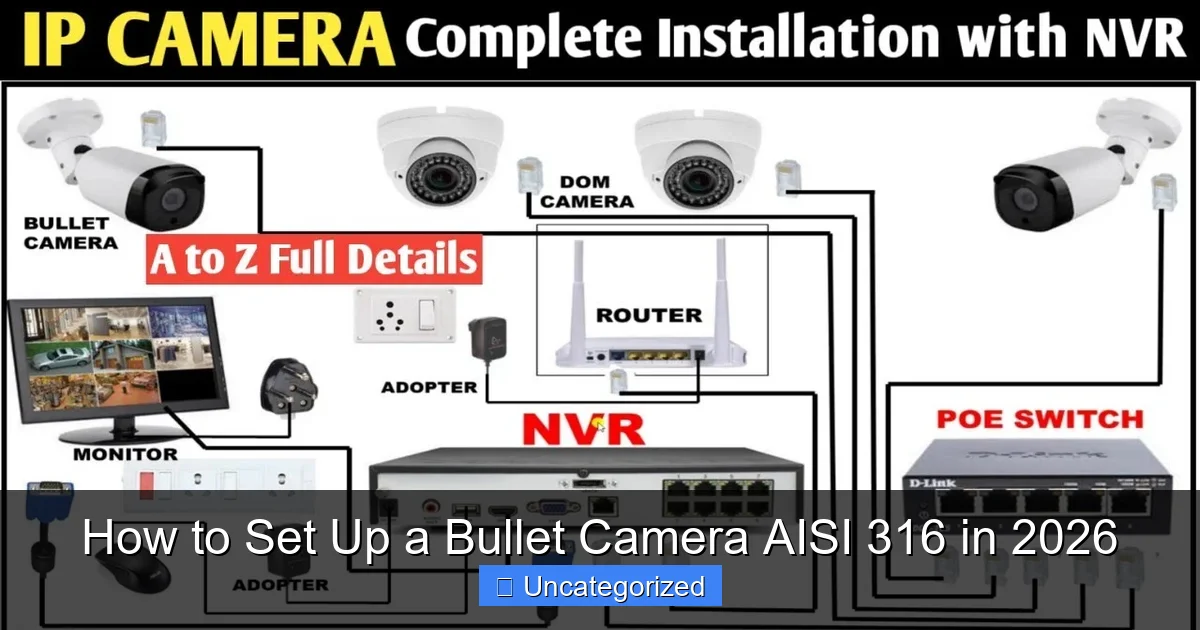 How to Set Up a Bullet Camera AISI 316 in 2026