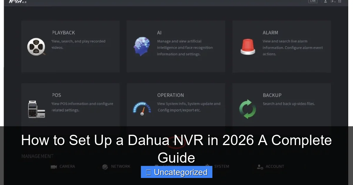How to Set Up a Dahua NVR in 2026 A Complete Guide