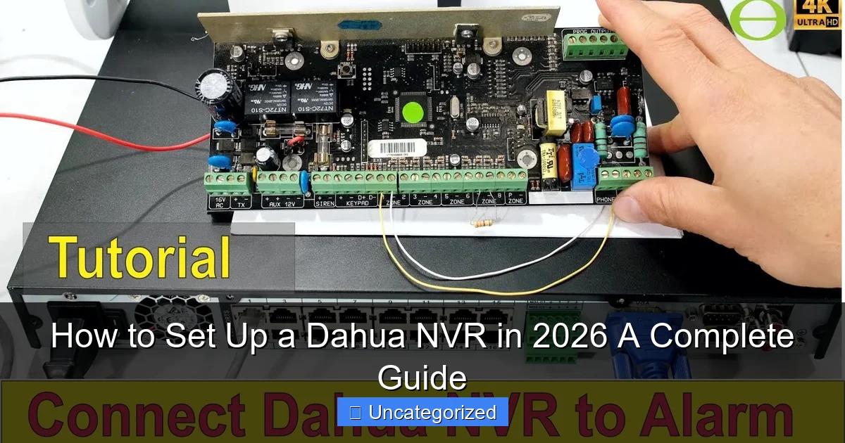 How to Set Up a Dahua NVR in 2026 A Complete Guide