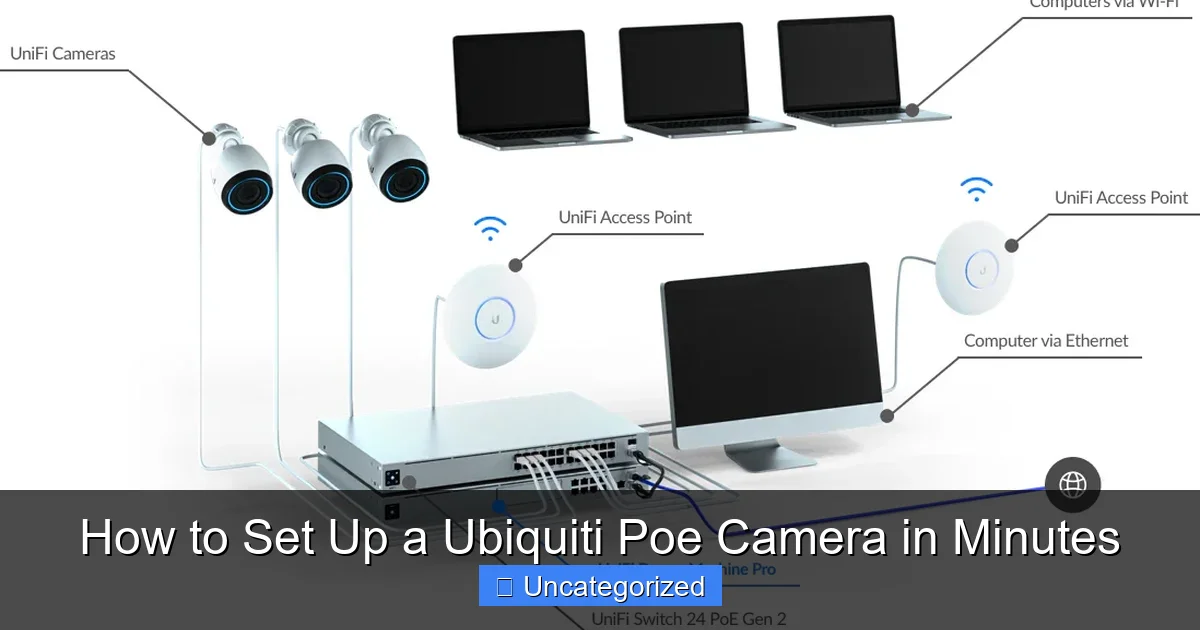 How to Set Up a Ubiquiti Poe Camera in Minutes