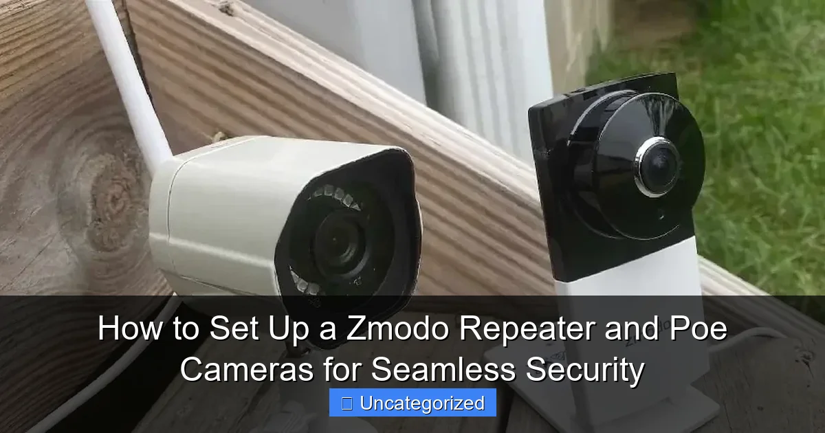 How to Set Up a Zmodo Repeater and Poe Cameras for Seamless Security