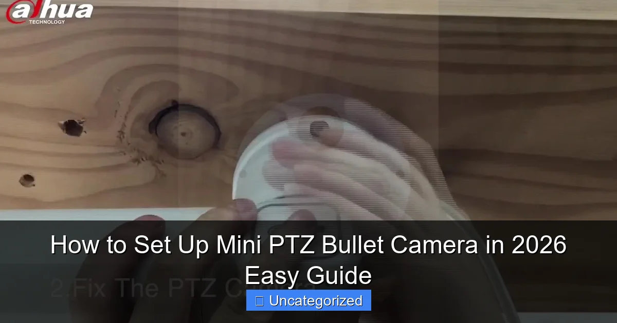 How to Set Up Mini PTZ Bullet Camera in 2026 Easy Guide