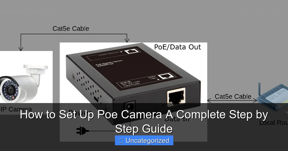 How to Set Up Poe Camera A Complete Step by Step Guide