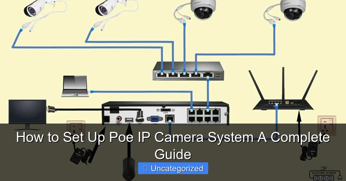 How to Set Up Poe IP Camera System A Complete Guide
