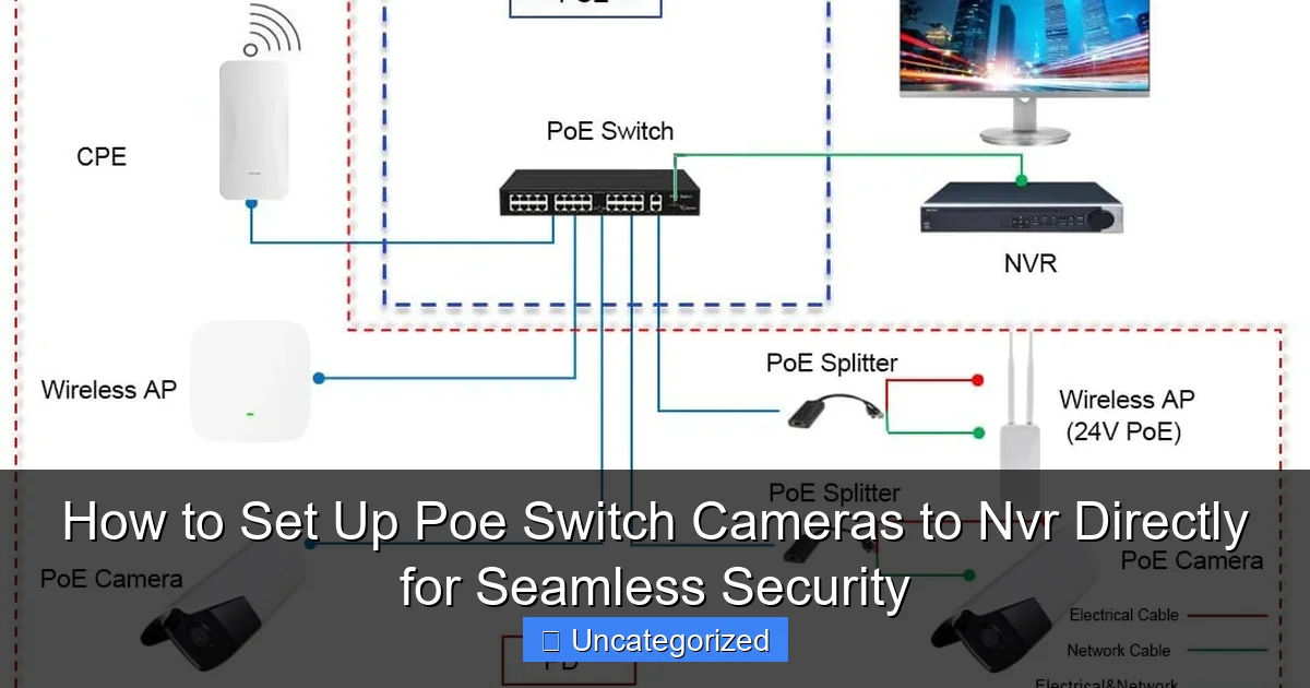 How to Set Up Poe Switch Cameras to Nvr Directly for Seamless Security