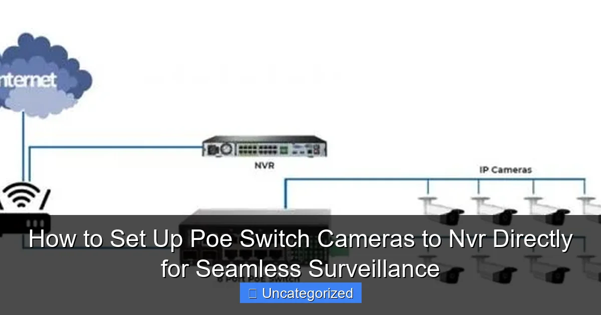 How to Set Up Poe Switch Cameras to Nvr Directly for Seamless Surveillance