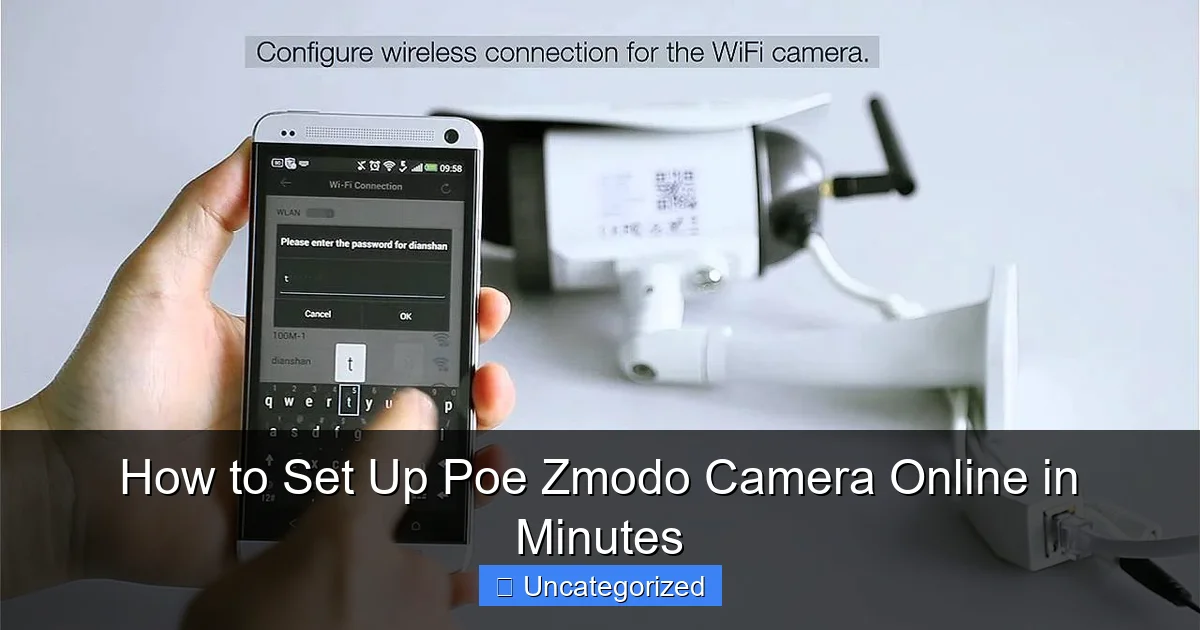 How to Set Up Poe Zmodo Camera Online in Minutes