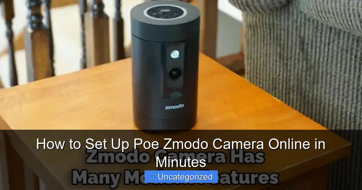 How to Set Up Poe Zmodo Camera Online in Minutes