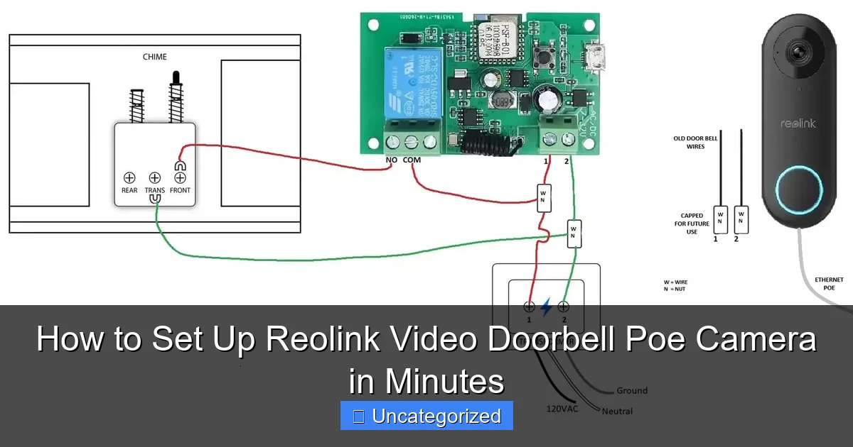 How to Set Up Reolink Video Doorbell Poe Camera in Minutes