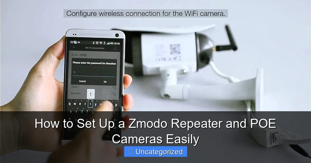 How to Set Up a Zmodo Repeater and POE Cameras Easily