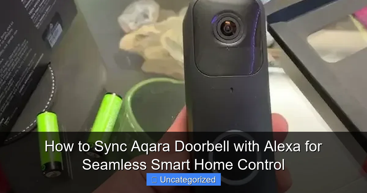 How to Sync Aqara Doorbell with Alexa for Seamless Smart Home Control