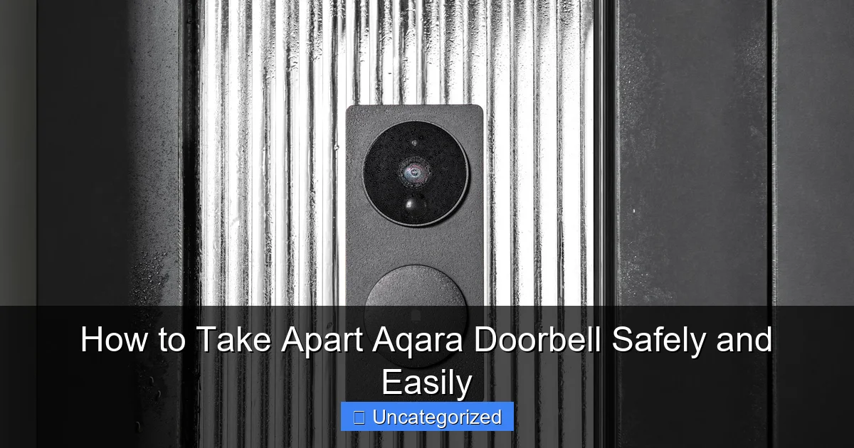 How to Take Apart Aqara Doorbell Safely and Easily