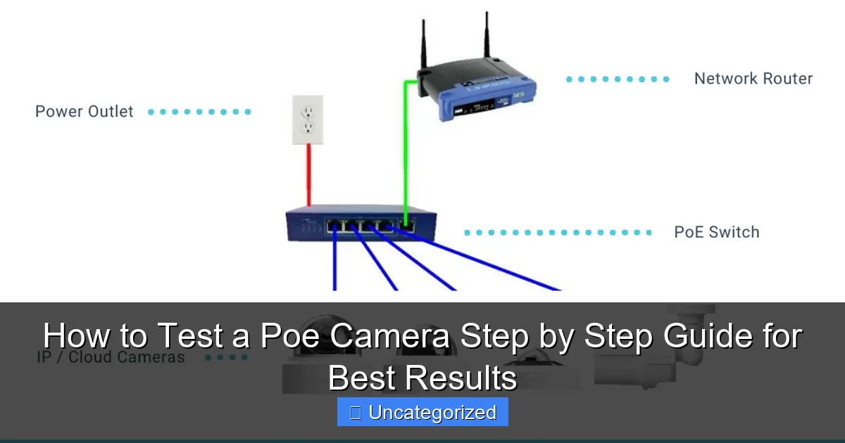 How to Test a Poe Camera Step by Step Guide for Best Results
