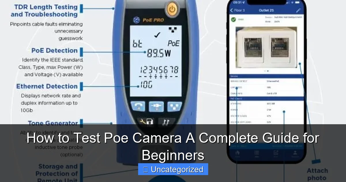 How to Test Poe Camera A Complete Guide for Beginners