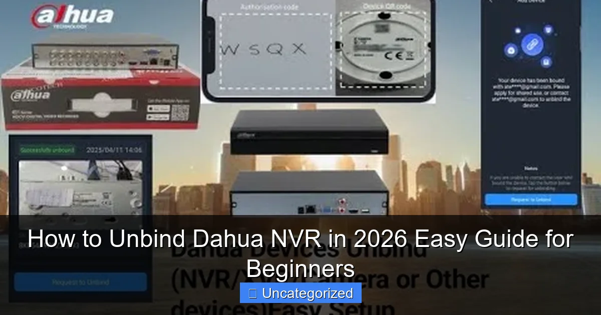 How to Unbind Dahua NVR in 2026 Easy Guide for Beginners